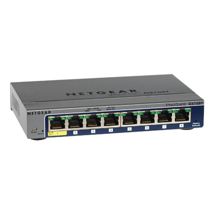 GS108T 8 Port Gigabit Ethernet Smart Managed Pro Switch L2 - Garansi 2 Tahun