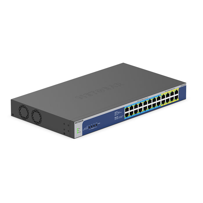 GS524UP 24-Port Gigabit Ethernet High-Power PoE+ Unmanaged Switch with 16-Ports PoE++ (480W) - Garansi 2 Tahun