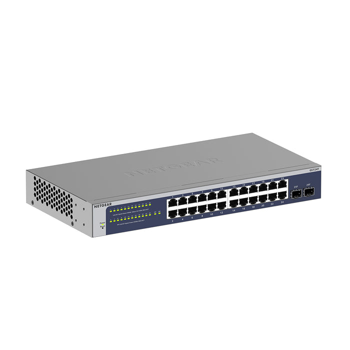 (Pre-Order) GS724T 24-Port Gigabit Ethernet Smart Switch with 2 SFP Ports - Garansi 2 Tahun
