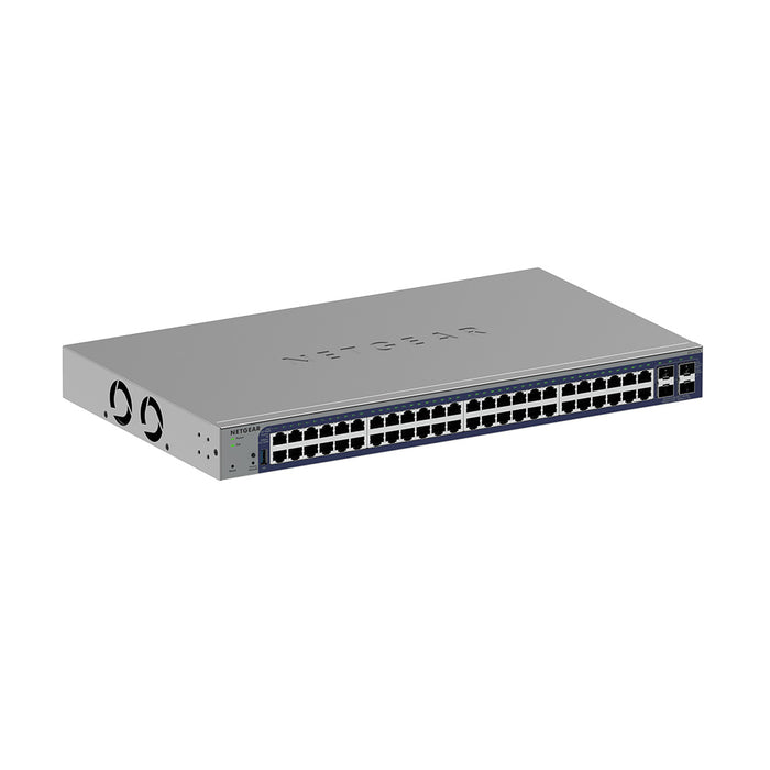 GS752TX 48-Port Gigabit Smart Switch w/optional Remote/Cloud Management and 4 SFP+ Ports - Garansi 10 Tahun