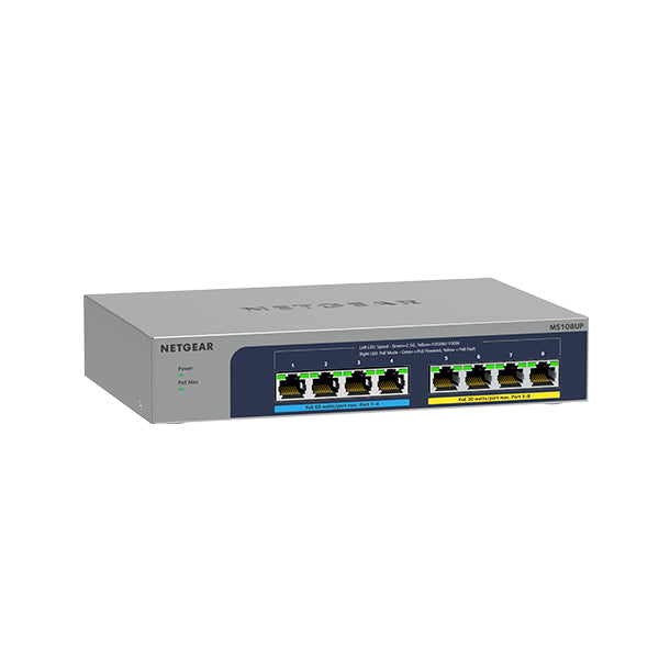 MS108UP 8-port Multi-Gigabit (2.5G) Ultra60 PoE++ Ethernet Unmanaged Switch (230W) - Garansi 2 Tahun
