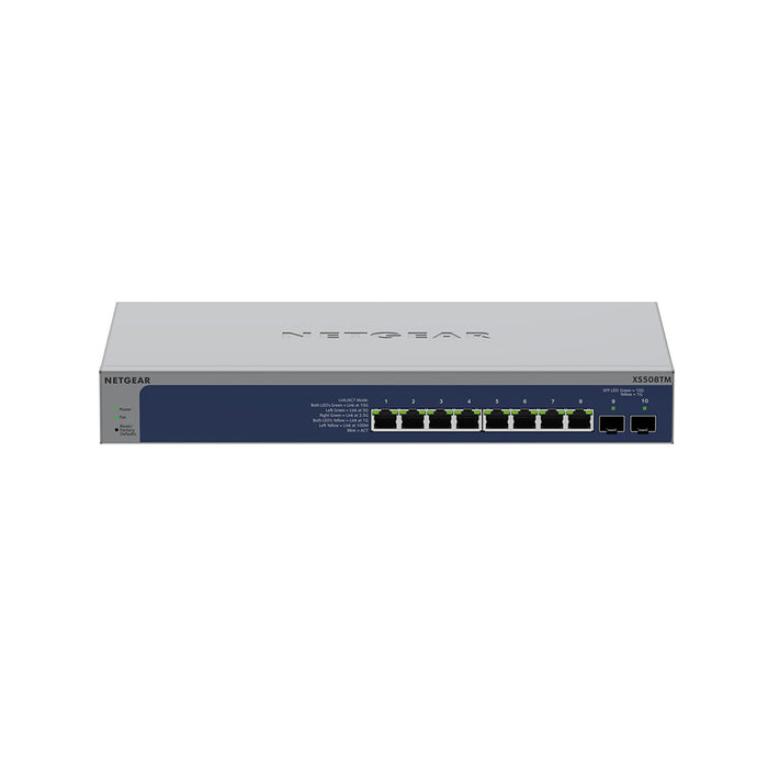 XS508TM 8 Port 10G Multi-Gigabit Ethernet Smart Switch with 2 10G SFP+ Ports - Garansi 2 Tahun