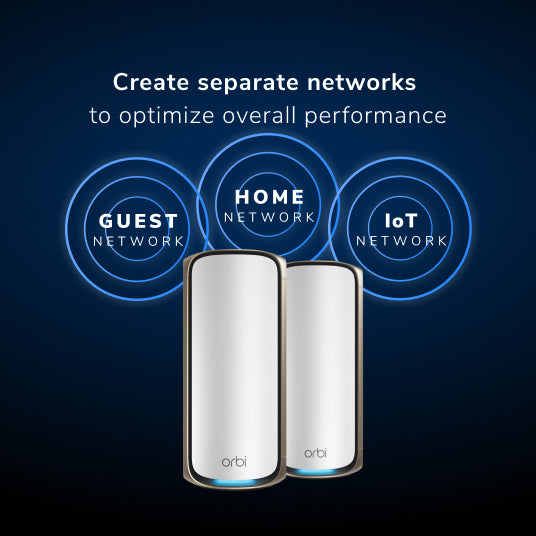 ORBI RBE972S Orbi 970 Series Quad-band WiFi 7 Mesh 2-Pack - Garansi 2 Tahun