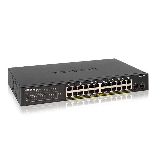 GS324TP S350 Series 24-Port Gigabit Ethernet PoE+ Smart Switch with 2 SFP Ports (190W) - Garansi 2 Tahun