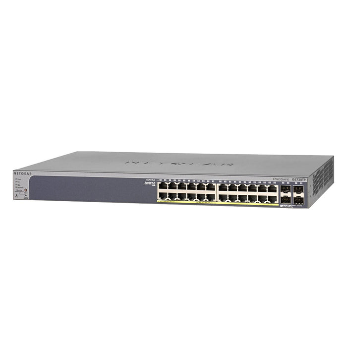 GS728TP 24 Port Gigabit Ethernet PoE+ Smart Switch w/ optional Remote/Cloud Management & 4 SFP Ports (190W) - Garansi 10 Tahun