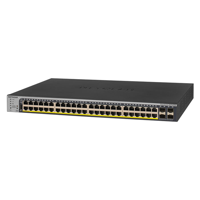GS752TPP 48 Port Gigabit PoE+ Smart Switch w/ optional Remote/Cloud Management & 4 SFP Ports (760W) - Garansi 10 Tahun
