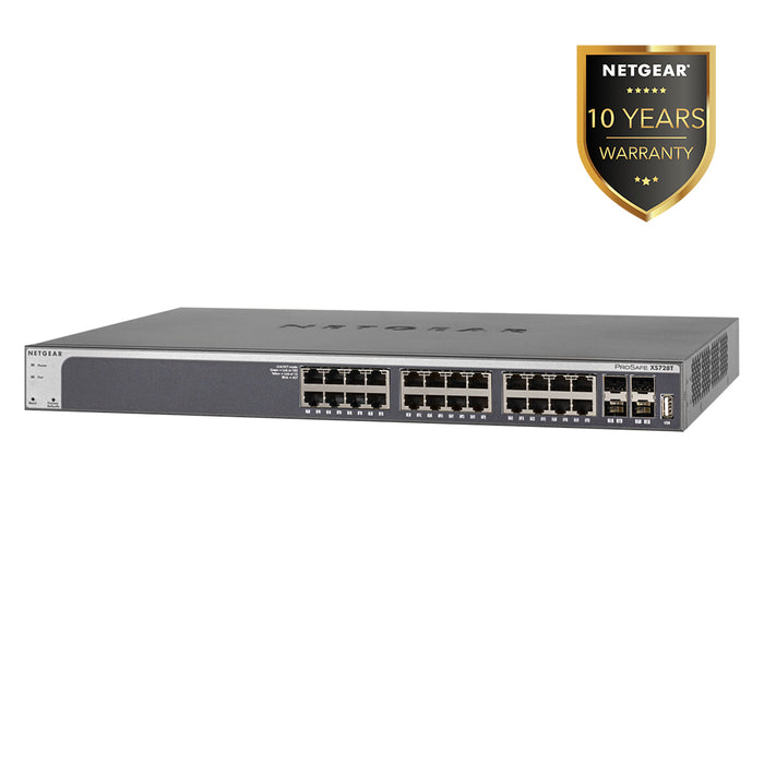 XS728T 28 PORT 10 GIGABIT COPPER SMART MANAGED PRO SWITCH - Garansi 10 Tahun