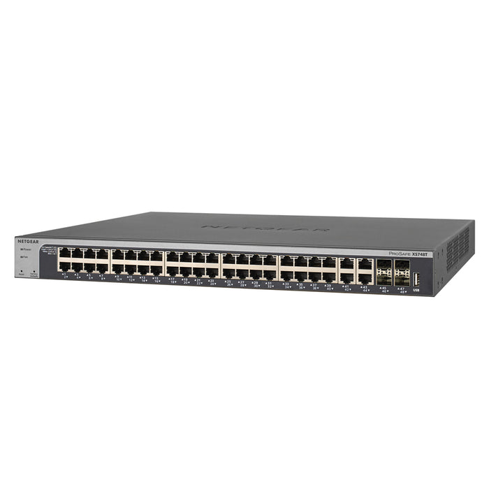 XS748T 48 Port 10-Gigabit Ethernet Smart Switch with 4 Dedicated SFP+ Ports - Garansi 10 Tahun