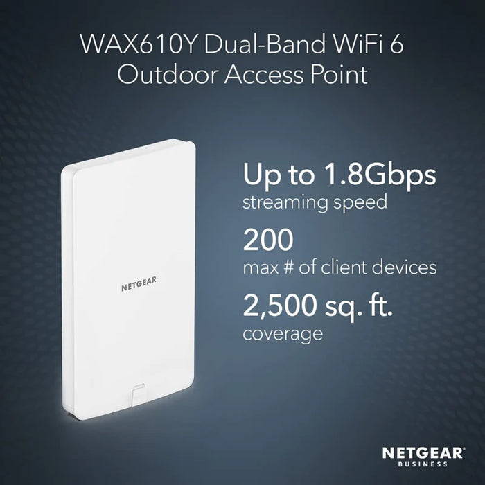 WAX610Y AX1800 Dual Band PoE Multi-Gig Insight Managed WiFi 6 Outdoor Access Point - Garansi 2 Tahun