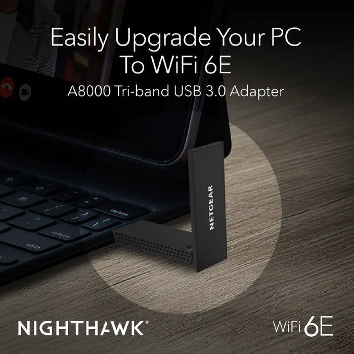 (Pre-Order) NIGHTHAWK A8000 AXE3000 WiFi USB 3.0 Adapter - Garansi 2 tahun