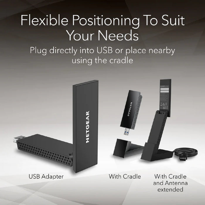 (Pre-Order) Nighthawk® A8000 AXE3000 WiFi 6E USB 3.0 Adapter - Garansi 2 tahun