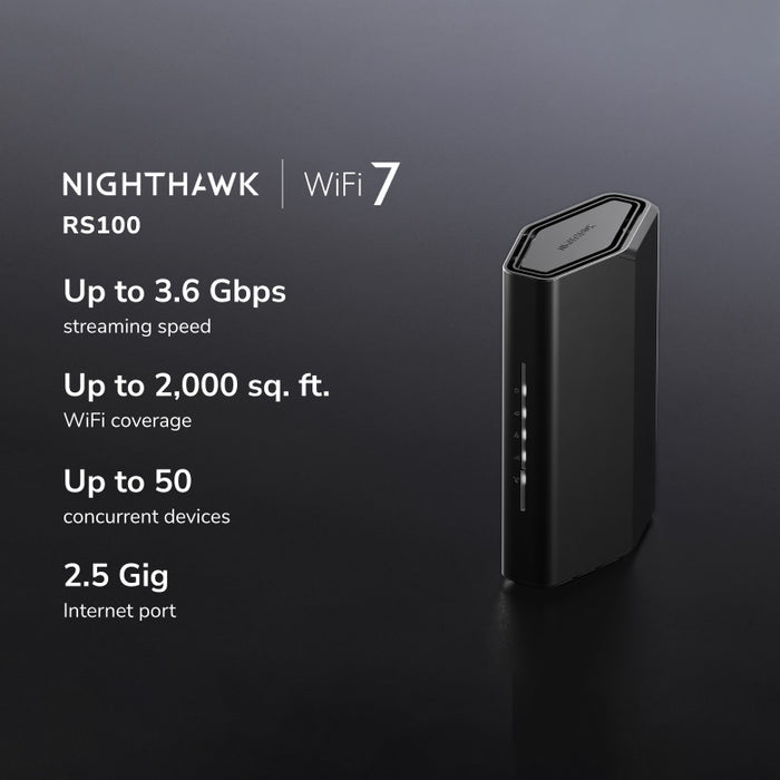 RS100 Nighthawk WiFi 7 Router 3.6 Gbps - Garansi 2 Tahun