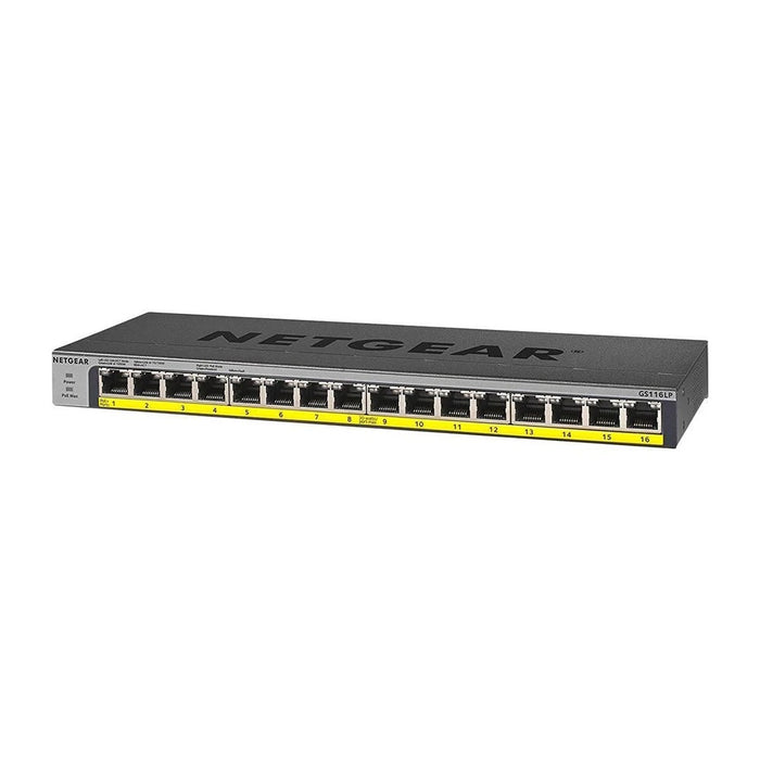 GS116LP 16 Port Gigabit Ethernet Unmanaged PoE+ Switch with FlexPoE (76W) - Garansi 10 Tahun