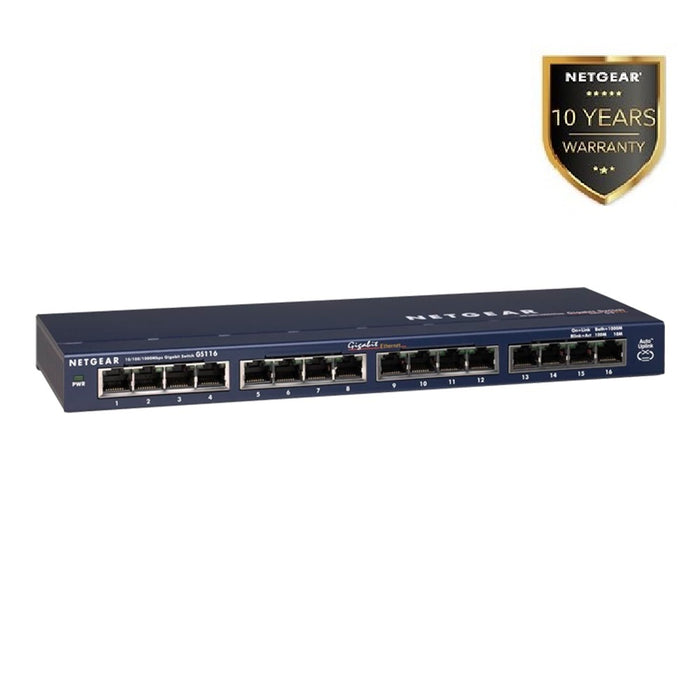 GS116 16 Port Gigabit Ethernet Unmanaged Switch - Garansi 10 Tahun