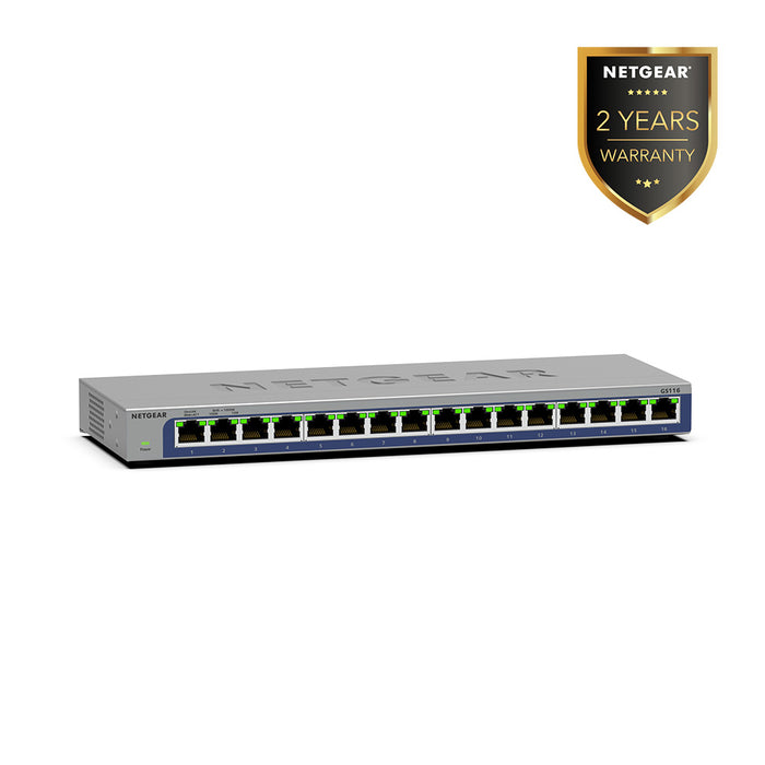 GS116 16 Port Gigabit Ethernet Unmanaged Switch - Garansi 2 Tahun