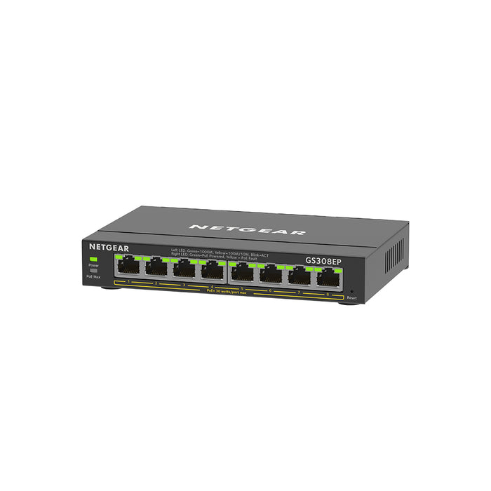 (Pre-Order) GS308EP 8 Port PoE+ Gigabit Ethernet Plus Switch (62W) - Garansi 2 Tahun