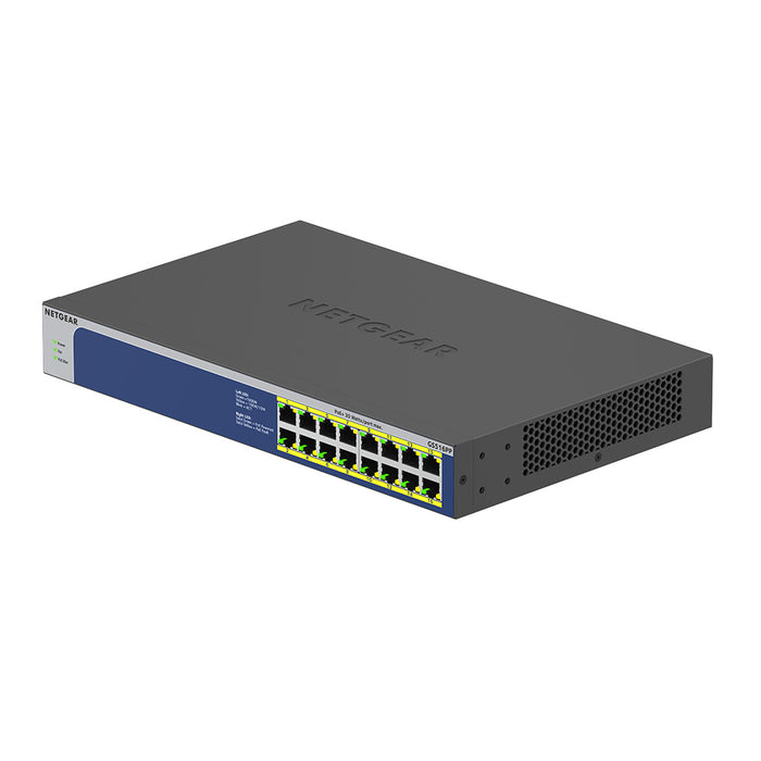 GS516PP  16-Port Gigabit Ethernet High-Power PoE+ Unmanaged Switch (260W) - Garansi 2 Tahun