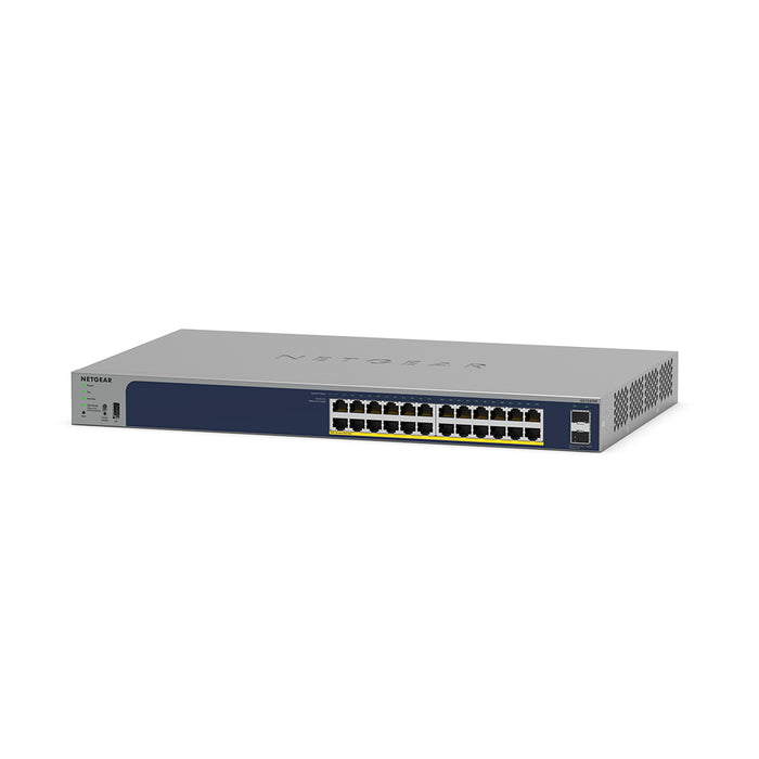 GS724TPP 24 Port Gigabit Ethernet PoE+ Smart Switch w/ optional Remote/Cloud Management & 2 SFP Ports (380W)  - Garansi 2 Tahun