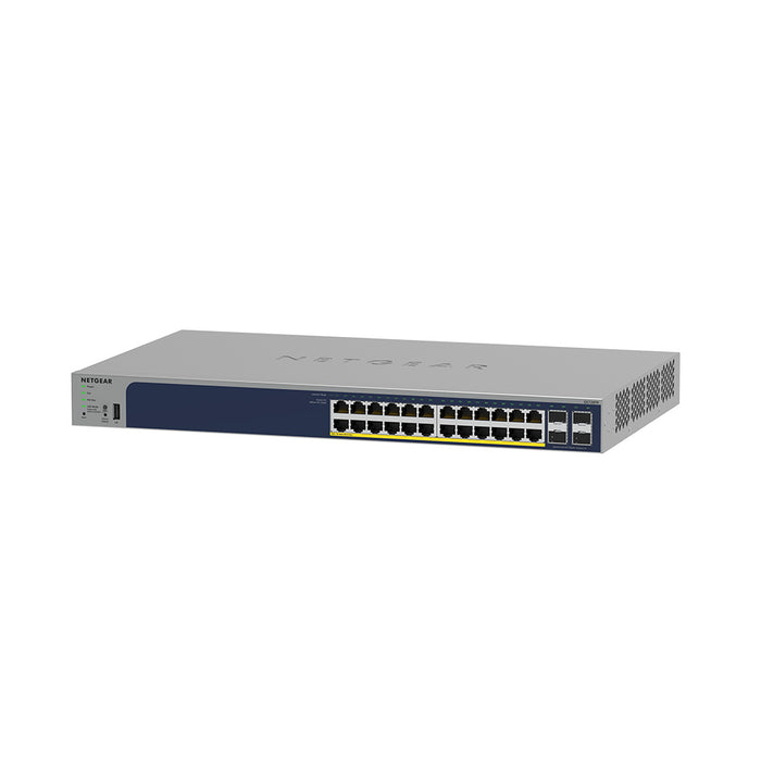 GS728TP 24-Port Gigabit Ethernet PoE+ Smart Switch with 4 SFP Ports and Cloud Management - Garansi 2 Tahun