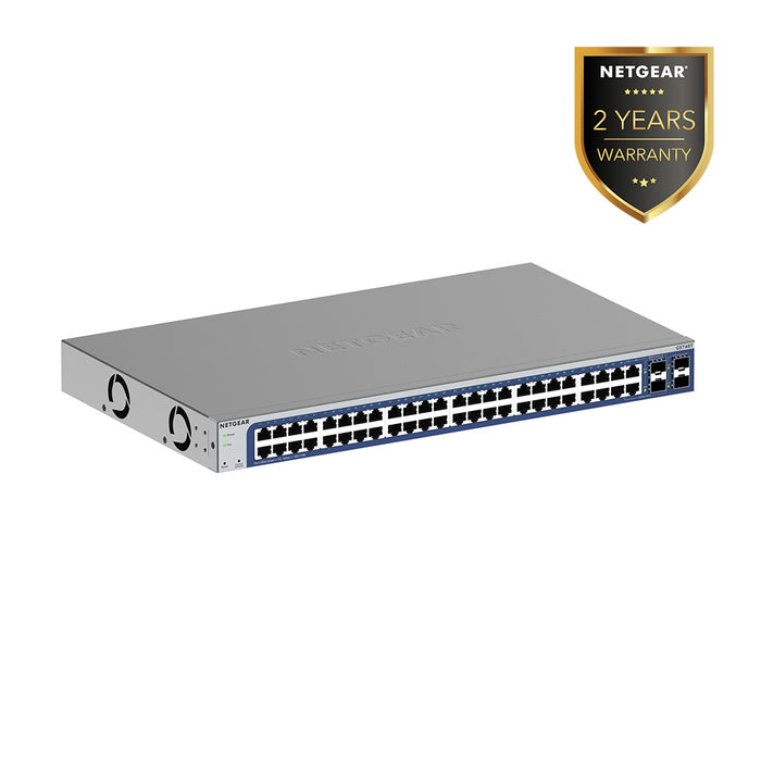 GS748T 48 Port Gigabit Ethernet Smart Switch with 4 Dedicated SFP+ Ports - Garansi 2 Tahun