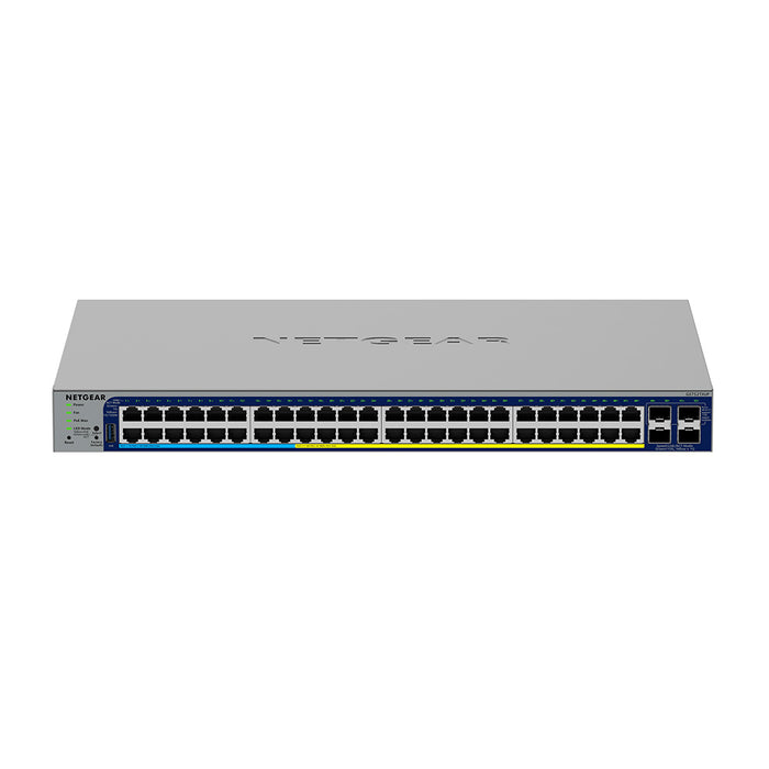 GS752TXUP 48-Port Gigabit PoE+ and PoE++ Smart Switch w/optional Remote/Cloud Management and 4 SFP+ Ports (640W) - Garansi 10 Tahun