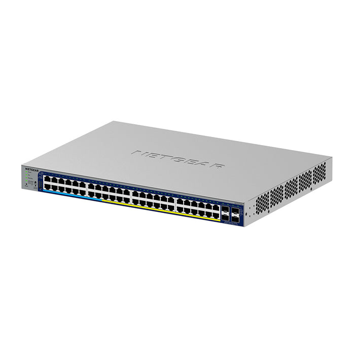 GS752TXUP 48-Port Gigabit PoE+ and PoE++ Smart Switch w/optional Remote/Cloud Management and 4 SFP+ Ports (640W) - Garansi 10 Tahun