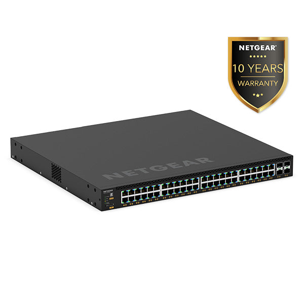 M4350-48G4XF (GSM4352) 48x1G PoE+ (236W base, up to 1,440W) and 4xSFP+ Enterprise / AV Line Fully Managed Switch - Garansi 10 Tahun