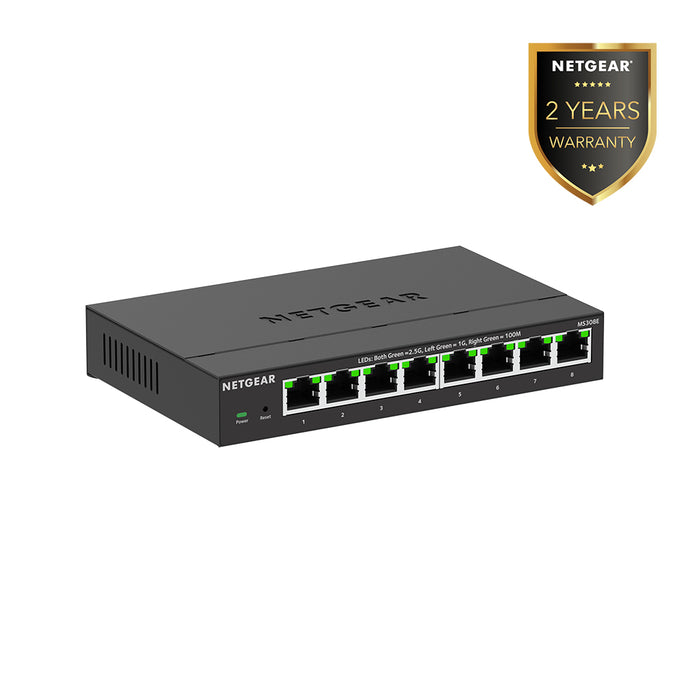 MS308E 8-port Multi-Gigabit (2.5G) Ethernet Easy Smart Managed Essentials Switch - Garansi 2 Tahun