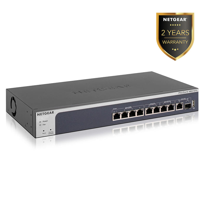 MS510TX 8 Port Multi-Gigabit Ethernet Smart Switch with 10G Copper / 10G SFP+ Fiber Uplinks - Garansi 2 Tahun