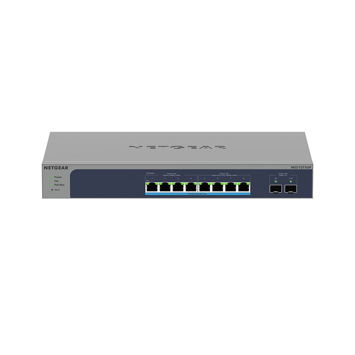 MS510TXUP 8-Port Multi-Gigabit/10G Ethernet Ultra60 PoE++ Smart Switch with 2 SFP+ Ports - Garansi 2 Tahun