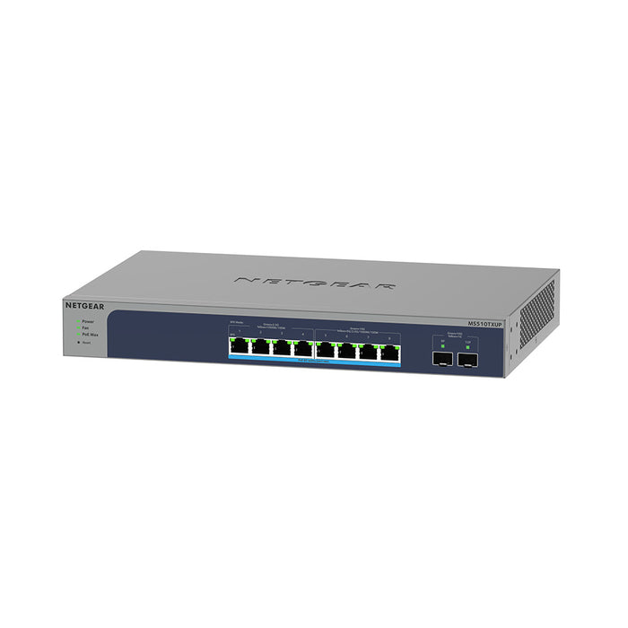 MS510TXUP 8-Port Multi-Gigabit/10G Ethernet Ultra60 PoE++ Smart Switch with 2 SFP+ Ports - Garansi 2 Tahun