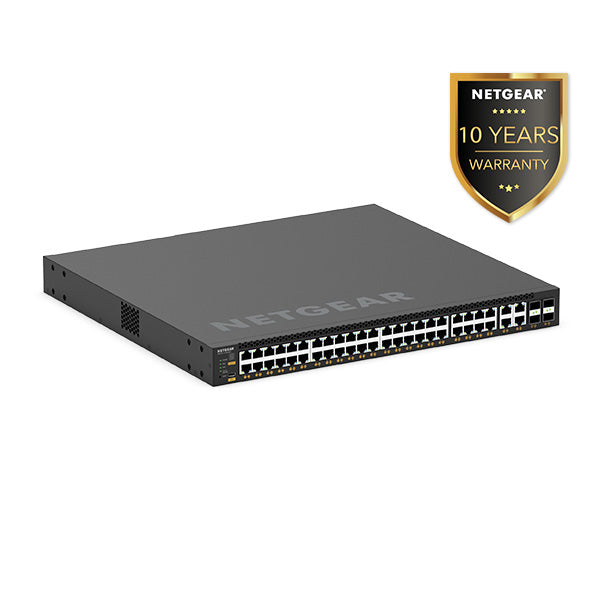M4350-44M4X4V (MSM4352) 44x2.5G, 4x10G/Multi-gig PoE++ (194W base, up to 3,314W) and 4xSFP28 25G Enterprise / AV Line Fully Managed Switch - Garansi 10 Tahun