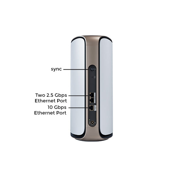 thumbnail image 2 of NETGEAR Orbi RBE970 WiFi 7 Satellite – Add-On For Mesh Network – 10G Internet – 970 Series Black (Used, 30-Day Warranty) 2 of 4