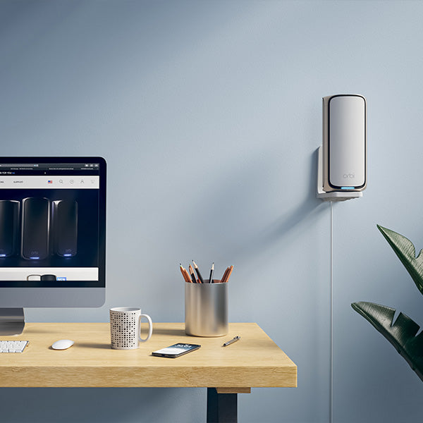 ORBI RBEWM Netgear WiFi 7 Wall Mount Kit - White - Garansi 1 Tahun