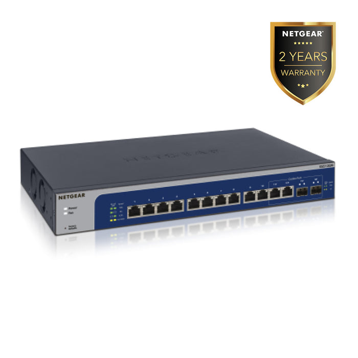 XS512EM 12-Port 10G-Gigabit/Multi-Gigabit Ethernet Easy Smart Switch Managed with 2 SFP+ Combo Ports - Garansi 2 Tahun