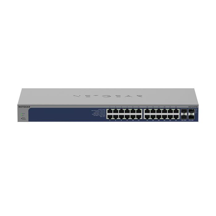 XS724TM 24-Port 10G/Multi-Gigabit Ethernet Smart Switch with 4 10G SFP+ Ports - Garansi 10 Tahun