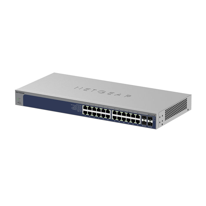 XS724TM 24-Port 10G/Multi-Gigabit Ethernet Smart Switch with 4 10G SFP+ Ports - Garansi 10 Tahun