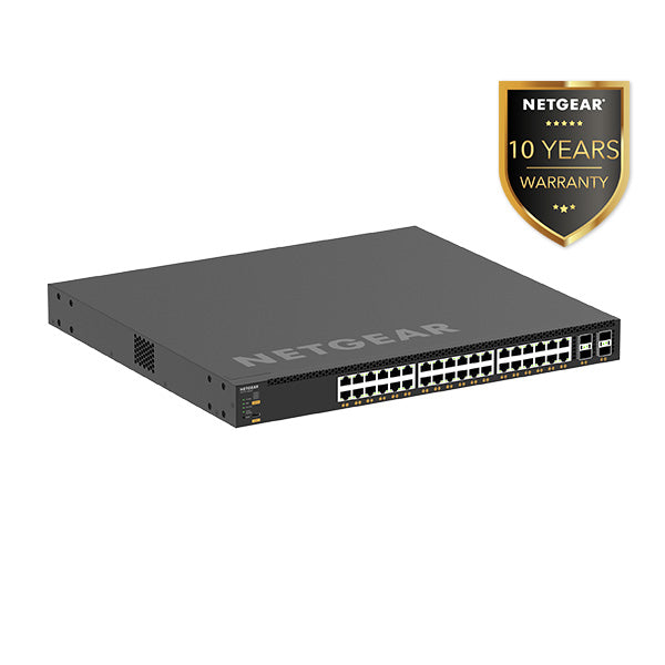(Pre-Order) AV Line M4350-36X4V Fully Managed Switch (XSM4340CV) 36x10G/Multi-Gig PoE++ (280W base, up to 1,760W) and 4xSFP28 25G - Garansi 10 Tahun