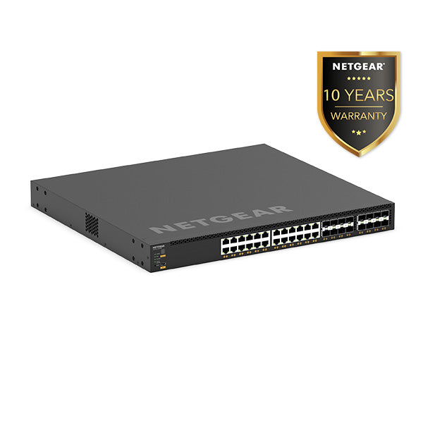 (Pre-Order) AV Line M4350-24X8F8V Fully Managed Switch (XSM4340V) 24x10G/Multi-Gig PoE++ (290W base, up to 1,770W), 8xSFP+ and 8xSFP28 25G - Garansi 10 Tahun