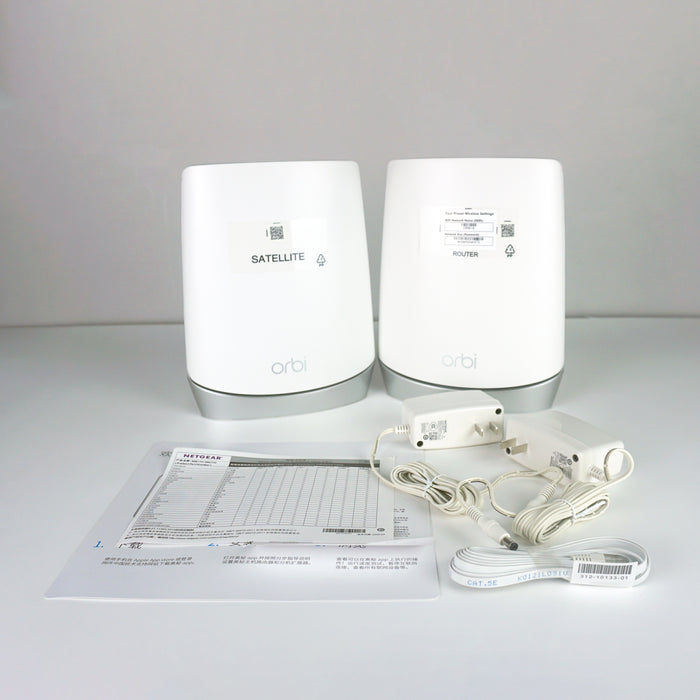 (Pre-Order) ORBI RBK752 Orbi 750 Series Tri-Band WiFi 6 Mesh System, 4.2Gbps, Router + 1 Satellite AX4200 – Garansi 30 hari (Refurbished)