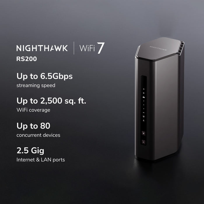 RS200 Nighthawk WiFi 7 Router 6.5Gbps - Garansi 2 Tahun