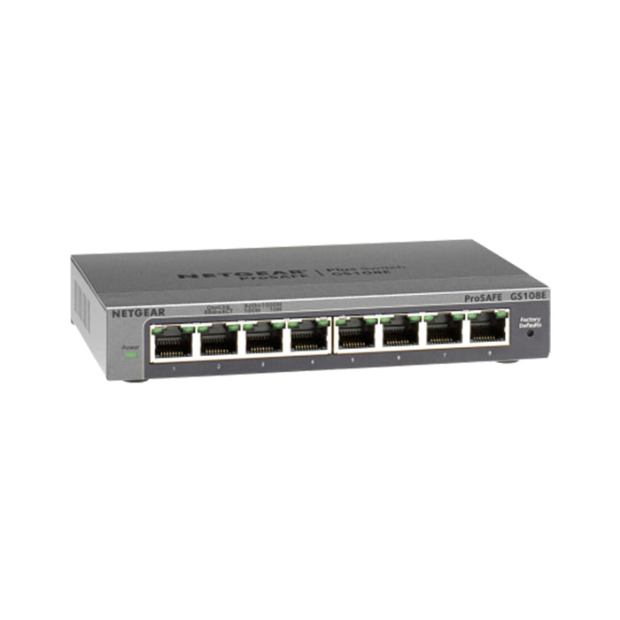 GS108E 8 Port Gigabit Ethernet Smart Managed Plus Switch - Garansi 2 Tahun