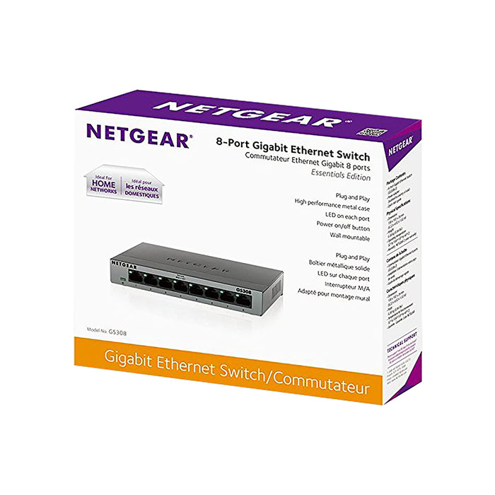 GS308 8 Port Gigabit Ethernet Unmanaged Desktop Switch - Garansi 2 Tahun