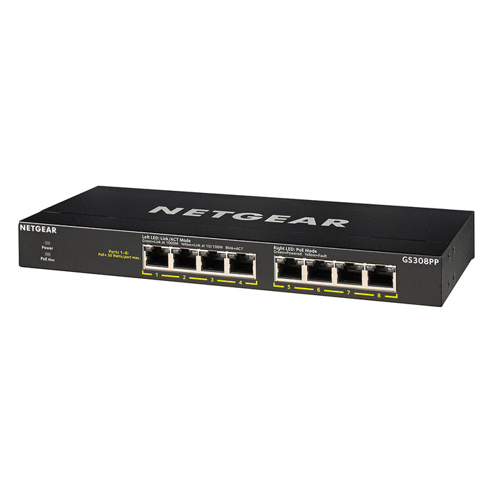 GS308PP 8-Port Gigabit Ethernet SOHO PoE+ Unmanaged Switch (83W) - Garansi 2 Tahun