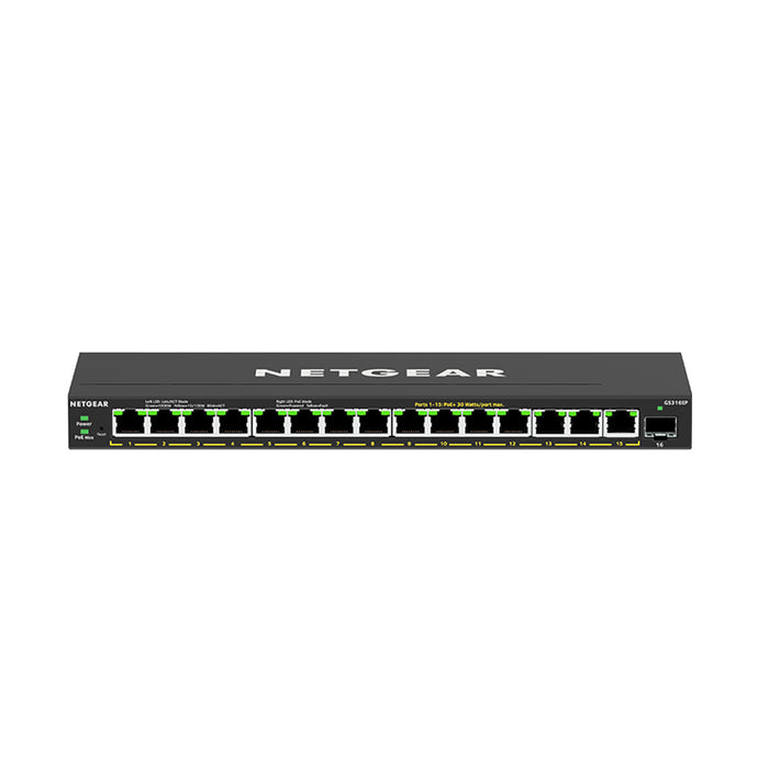 GS316EP 16 Port PoE+ Gigabit Ethernet Plus Switch (180W) - Garansi 2 Tahun