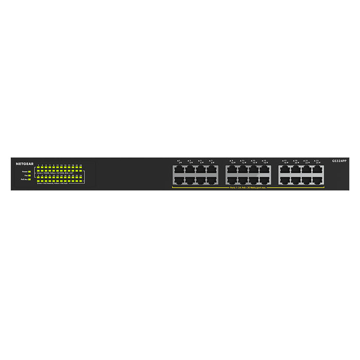 (Pre-Order) GS324PP 24 Port Gigabit Ethernet High-Power Unmanaged Switch with 24 Ports PoE+ (380W) - Garansi 2 Tahun