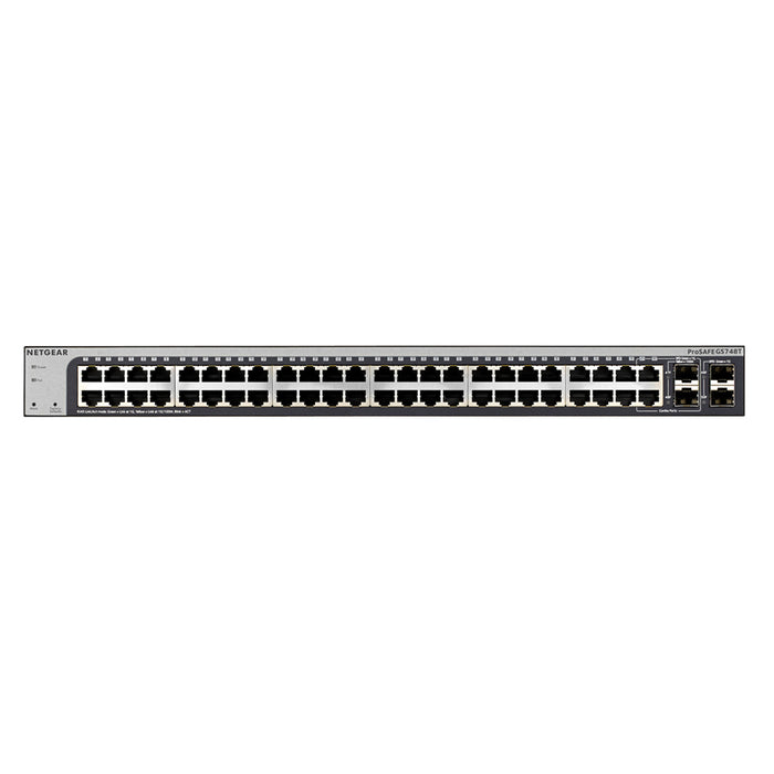 GS748T 48 Port Gigabit Ethernet Smart Switch with 4 Dedicated SFP+ Ports - Garansi 10 Tahun