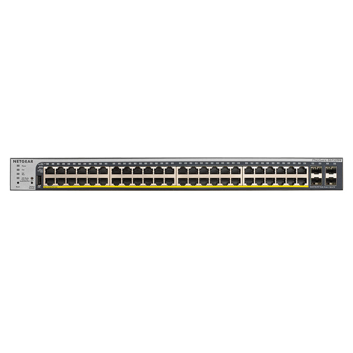 GS752TPP 48 Port Gigabit PoE+ Smart Switch w/ optional Remote/Cloud Management & 4 SFP Ports (760W) - Garansi 10 Tahun