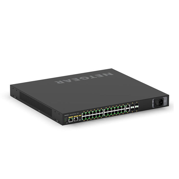 (Pre-Order) AV Line M4250-26G4XF (GSM4230PX) 24x1G PoE+ 480W 2x1G and 4xSFP+ Managed Switch - Garansi 10 Tahun