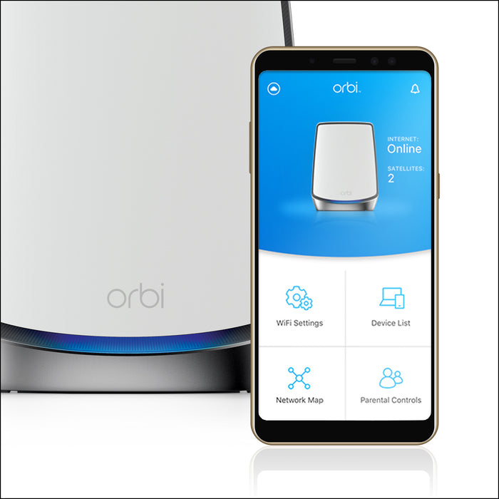 (Pre-Order) Orbi RBK854 Tri Band Mesh WiFi 6 System AX6000 (1 router + 3 satellites) - Garansi 2 tahun